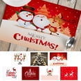 thumbnail image 5 of Polyester Christmas Linen Placemat Insulated Table Mat Napkin Set for Holiday Party Home Dining Decor, 5 of 5