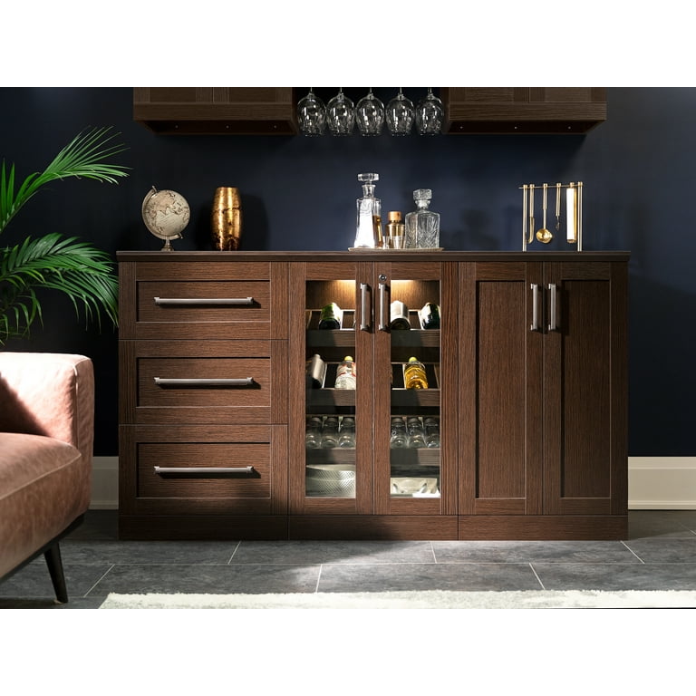 Home Bar Series 5 Piece Wine and Bar Cabinet Set 21 in