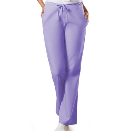 

Cherokee Workwear Women s Scrubs Pant Natural Rise Flare Leg Drawstring 4101
