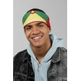 thumbnail image 2 of Motique Accessories Set of 3 Large Cotton Bandanas -Red Yellow Green Grenada, 2 of 5