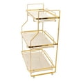thumbnail image 2 of Spice Rack Organizer, Easy To Clean Bathroom Storage Shelf  For Bedroom 3 Tier, 2 of 8