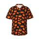 thumbnail image 1 of Balery Pumpkin Fallen Leaves Camisas hawaianas de manga corta para hombre, camisas playeras de corte holgado, camisas de vacaciones con botones,Large, 1 of 7