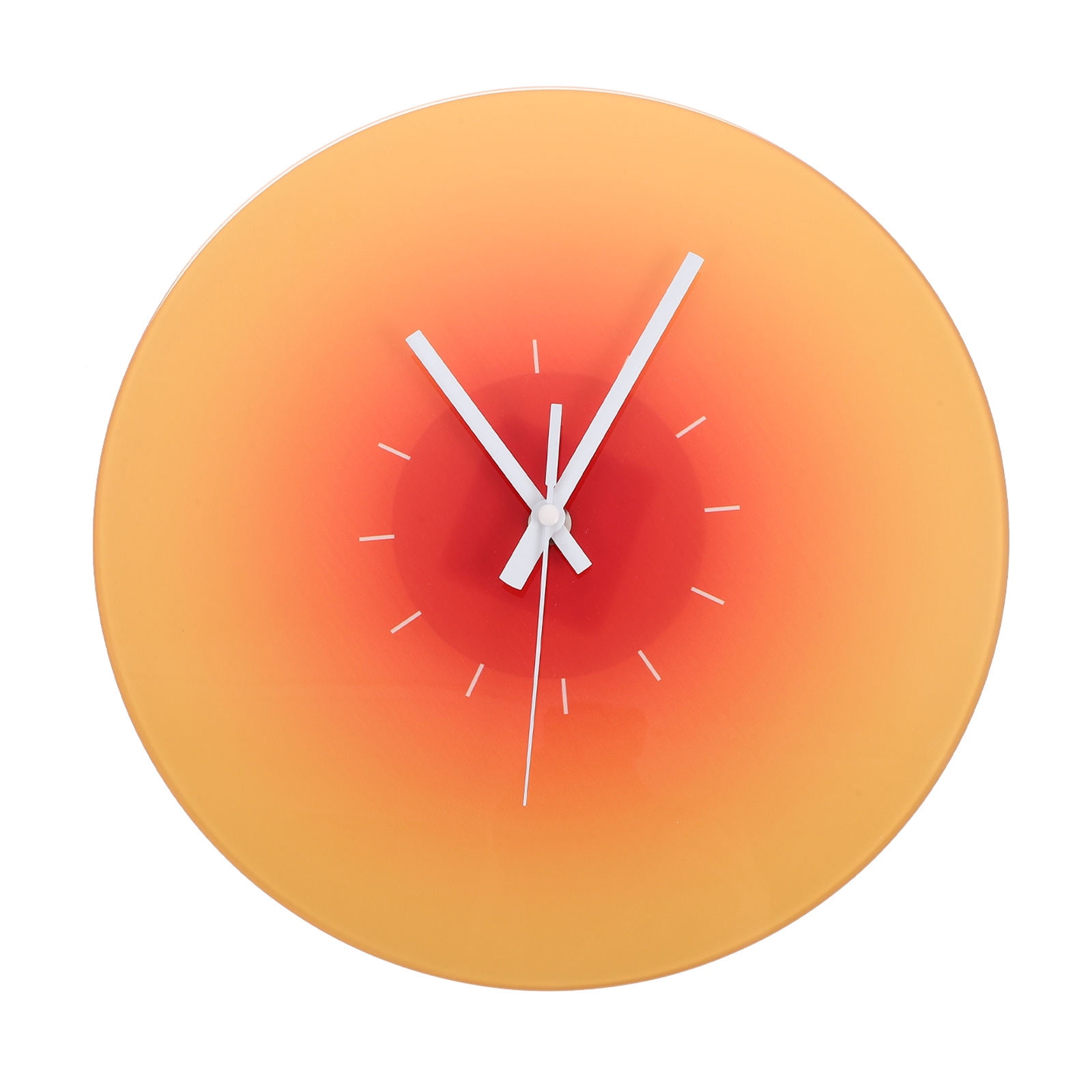 ELAYARD Modern Multi Color Gradient Glass Wall Clock for Living Room
