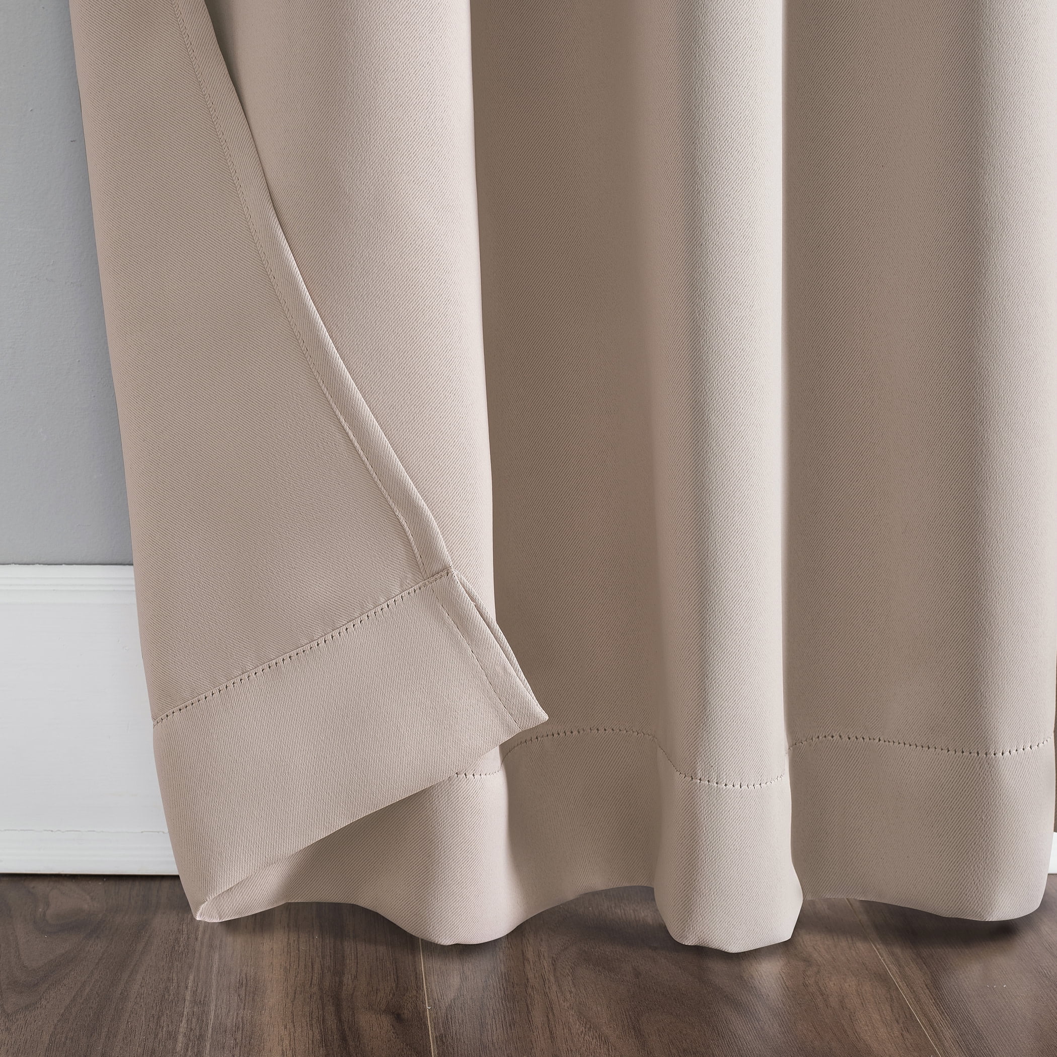 Sun Zero Brant Tab Top Energy Saving Blackout Window Curtain Panel, 40"X63", Gray