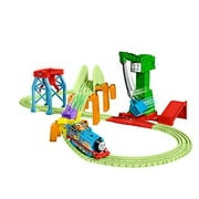 Thomas Friends Trackmaster Hyper Glow Night Delivery Playset GGL75 Thomas The Tank Engine Friends Glowing Track Pieces Cranky The Crane Multicoloured