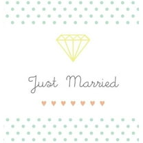 Just Married: Gästebuch Hochzeit mit liebevollem Design / Hochwertiges Hardcover / 100 weiße Seiten / 21 x 21 cm / Hochz, (Hardcover)