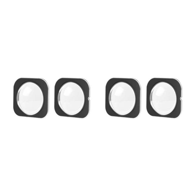 Seitruly Protector de lente de ajuste rápido de vidrio de 2 uds para Insta 360-accesorios de alta definición de protección negro Negro 2piezas