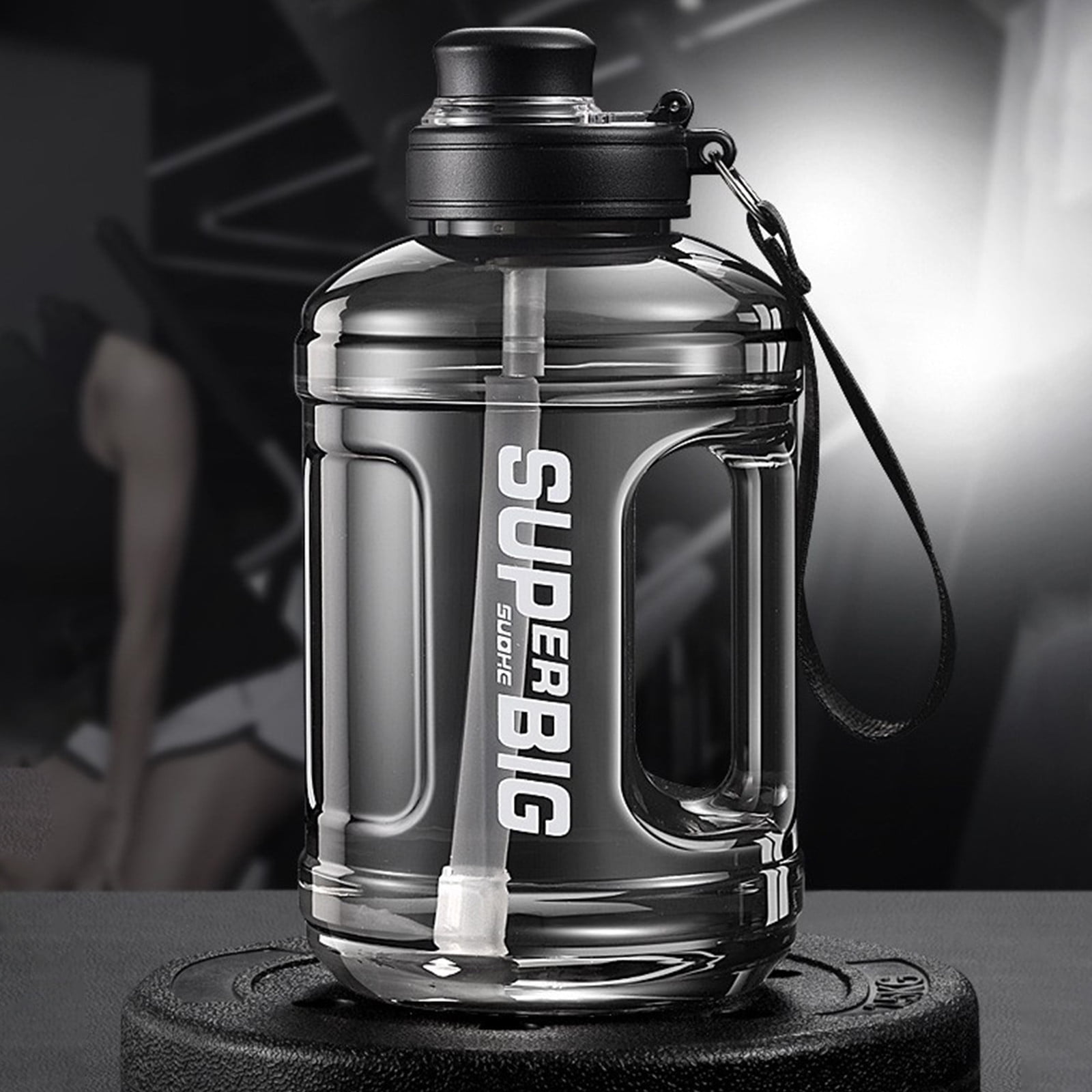 Kdkad Water Bottle-88oz Large Capacity Gallon Water Bottle with Straw&Chug Lid,Gym Water Bottle with Handle,Drop-Proof Sports Water Bottle for Camand Outdoor Use