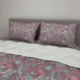 thumbnail image 2 of Fashion Comforter & Sham Bedding Set, Woman Clothes High Heels Shoes Bags Accessory Female Fashion Doodle, 3 pcs Duvet Set Microfiber Filling Quilt, 5 Sizes, Grey Teal and Multicolor, by Ambesonne, 2 of 4
