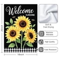 thumbnail image 3 of 2 Pcs Funny Kitchen Towels,Welcome Sunshine Sunflowers Microfiber Dish Towels,Kitchen Tea Towels,Kitchen Towel Set (18" X 26"), 3 of 3