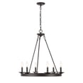 thumbnail image 4 of SAFAVIEH Joris 6 Light Industrial Adjustable Chandelier, Bronze Black, 4 of 6