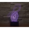 thumbnail image 5 of YSITIANNA 3D Abstract Night Light Touch Switch Decor Table Desk Optical Illusion Lamps 7 Color Changing Lights LED Table Lamp Xmas Home Love Birthday Children Kids Decor Toy Gift STNL#3526, 5 of 5