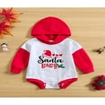 thumbnail image 2 of Barboteuse de Noël pour Bébés Garçons et Filles, Manches Longues, Col Ras du Cou, Imprimé de Lettres, Justaucorps pour Usage Quotidien Décontracté, 2 of 9