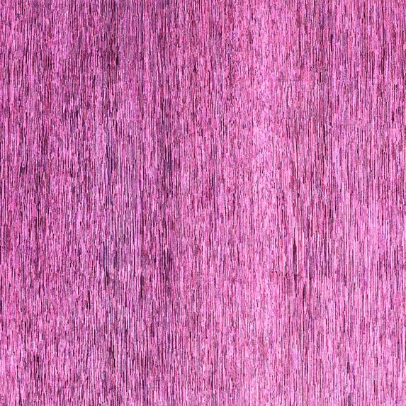 Ahgly Company Indoor Square Oriental Pink Modern Area Rugs, 6' Square