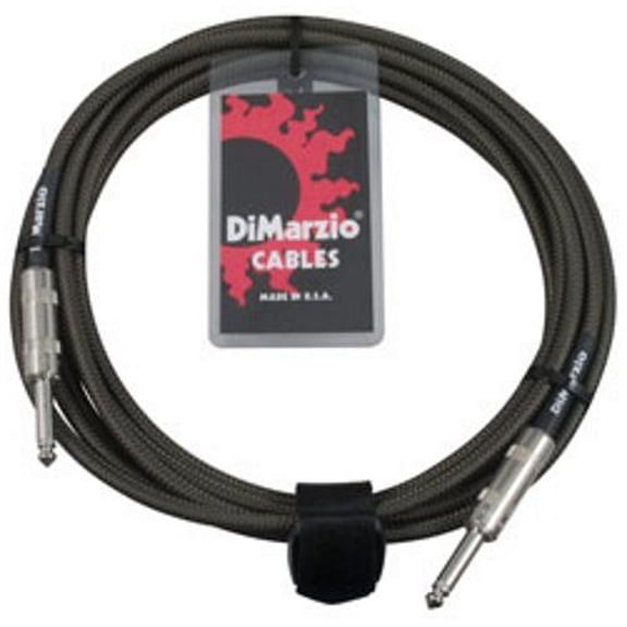 DiMarzio EP1710 Military Green Overbraided Instrument Cable (10 ft)