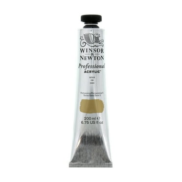 Winsor & Newton Artists' Acrylic Color, 200ml Tube, Gold