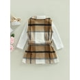 thumbnail image 5 of Toddler Girl 2Pcs Fall Outfits, Long Sleeve Knit Tops and Sleeveless Belted Coat Set, 2-7T, 5 of 9