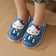 thumbnail image 7 of Kids Slippers Hello Kitty House Slippers Warm Soft Plush Slipper Anti-Slip Winter Fluffy House Shoes for Boys Girls, 7 of 7