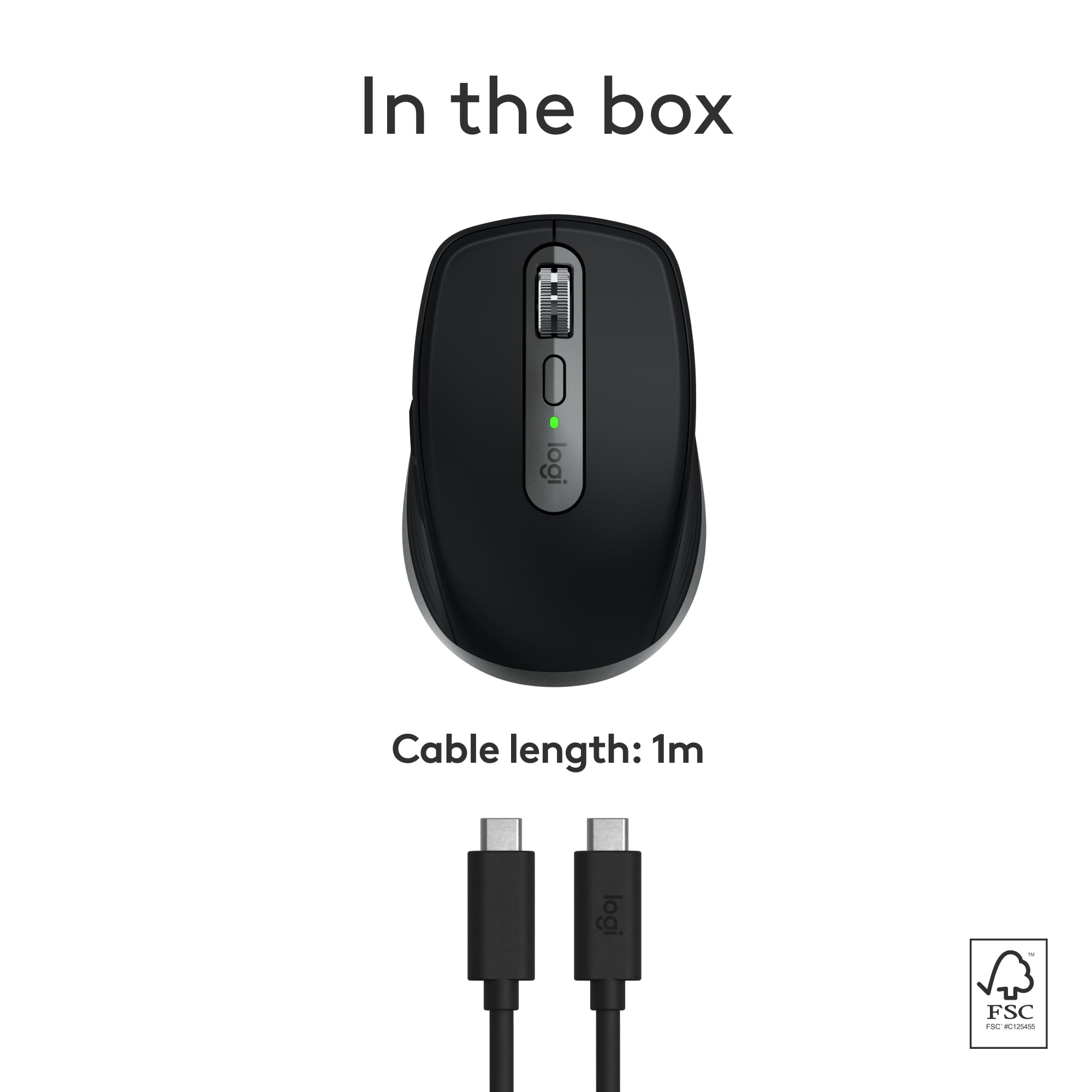 Logitech MX Anywhere 3S for Mac, Compact Wireless Bluetooth Mouse, 8K DPI Any-Surface Tracking, Quiet Clicks, USB C, Wireless Mouse for MacBook Pro, Macbook Air, iMac, iPad, Space Gray