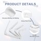 thumbnail image 3 of Uxcell 4Pcs Soportes de Estante Flotante, Soportes de Estante de Pared de Alta Resistencia de 5 x 6 Pulgadas, Soportes de Ángulo de Acero para Estantes de Madera, Armarios, Soporte de Encimera, Blanco, 3 of 6