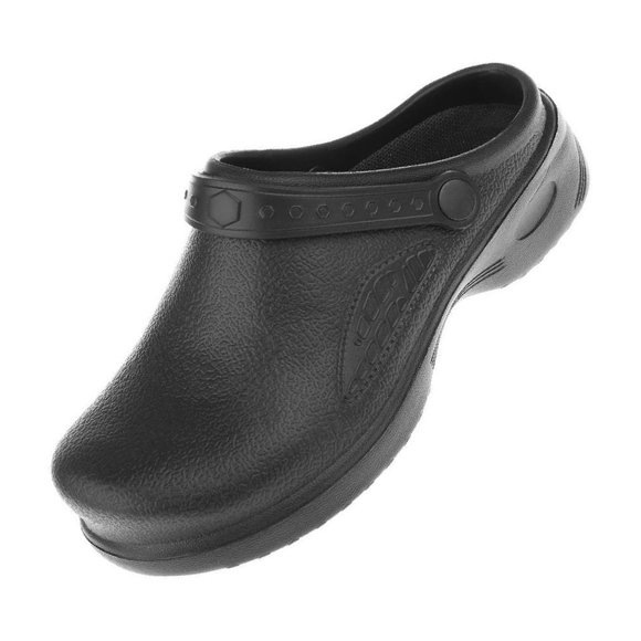 Maoww Men Women Cook Nursing Shoes Ultralite Clogs with Strap 39 Black