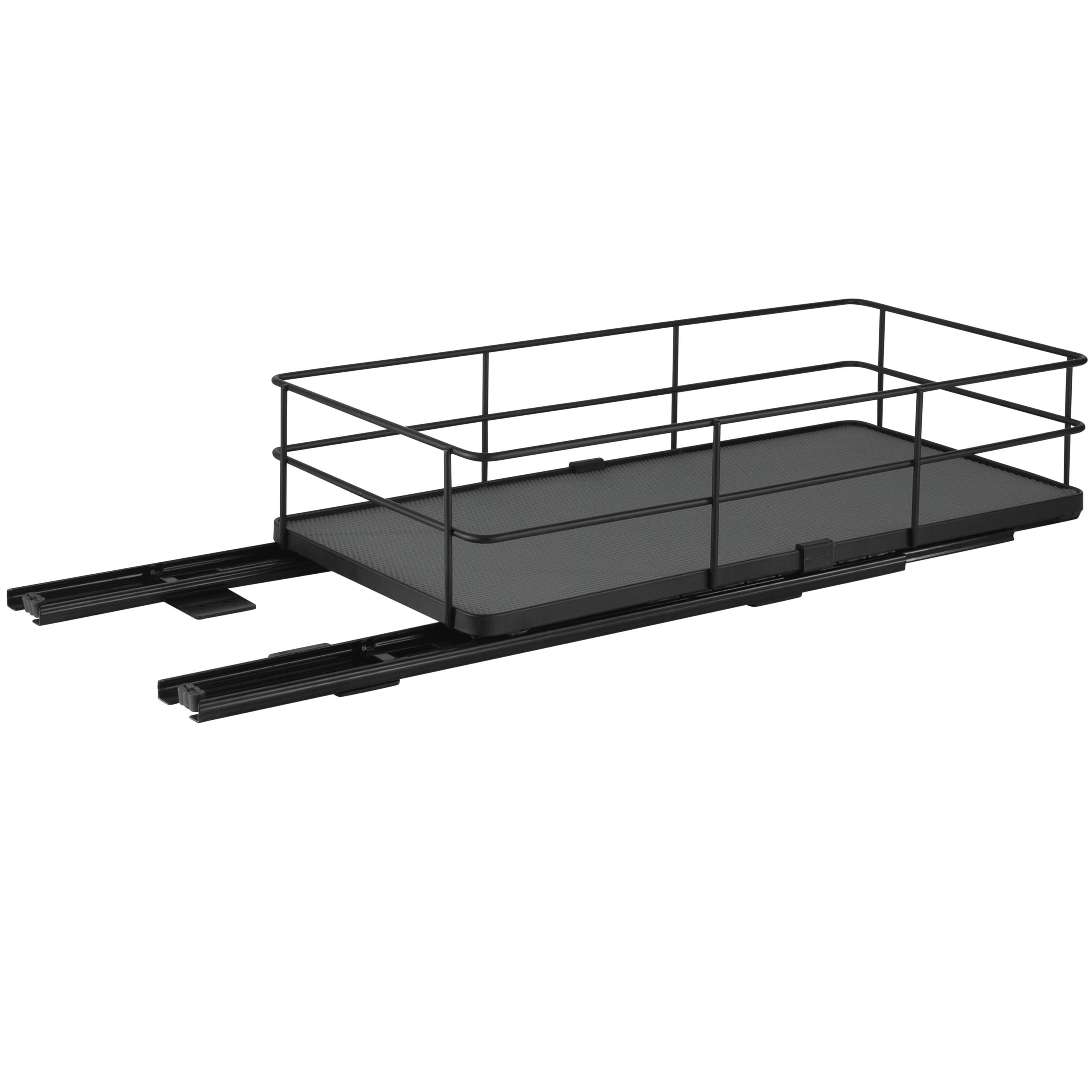 Organize It All Slide Out Shelf Organizer in Matte Black