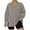Gray, variant on Plus Size Clothes for Women, Fashion Women's Plus-Size Solid Color Long-Sleeve V-Neck Pullover Fashionable Top with Split Hem, Plus Size Tops