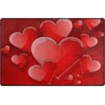 thumbnail image 3 of FREEAM Romantic Valentine's Day Area Rug 1.7'x2.6', Red Love Heart Polyester Area Rug Mat for Living Dining Dorm Room Bedroom Home Decorative, 3 of 6