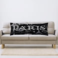 thumbnail image 4 of Paris Body Pillow Cover Vintage Paris Theme Decor Black and White Long Pillow Case Protector with Zipper Farmhouse Pillow Covers Decorative Large Pillowcases for Couch,Sofa,Bedroom,Home Gifts 20"x54", 4 of 6