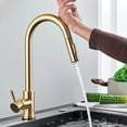 thumbnail image 2 of Brushed Gold Kitchen Faucet Senlesen Sensitive Touch Control Sink Faucet, 2 of 17