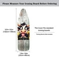 thumbnail image 4 of Kuiaobaty Soft Ironing Board Cover with Hook & Loop Straps, Anti-Slip Breathable Polyester Spandex Covers, 55" x 16", Cow Sunflower Wood Grain, 4 of 4