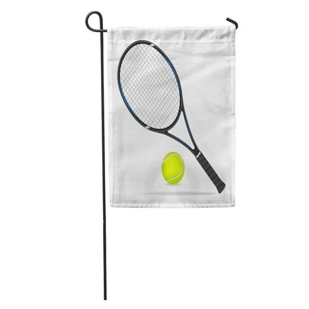 SIDONKU Blue Accessory Tennis Racket and Ball Green Activity Auction Black Garden Flag Decorative Flag House Banner 28x40 (Best Art Auction Houses)