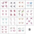 thumbnail image 1 of Mini Mini Finger Colored Butterfly Tattoo Stickers Cute Fresh Pink Butterfly Stickers Waterproof Long-Lasting High Value, 1 of 7