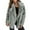 Gray, variant on Babysbule Winter Jackets for Women Women's Autumn/Winter Solid Color Cardigan Plush Lapel Coat Tops