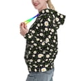 thumbnail image 2 of Uemuo Daisy Pattern Women's Hoodie with Eye-catching Drawstrings- Casual Pullover Hoodie with Kangaroo Pocket, Stylish Hooded Sweatshirt-X-Large, 2 of 7