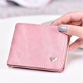 thumbnail image 3 of Ladies Small Heart Decoration Purse Wallet Short Small Purse Large Capacity Wallets, 3 of 7
