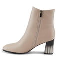thumbnail image 4 of Azura Spring Step Fabulosa V Collar Ankle Boots for Women - Premium Leather Women's Chelsea Boots with Side Zippers, 4 of 9