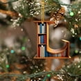 thumbnail image 3 of KCEHTA Christmas Book Ornaments, Letter Shaped Bookshelf Pendant, Book Lover Christmas Ornaments, 26 Letters Christmas Tree Decoration, Personalized Christmas Gifts for Book Lovers, Librarian, 3 of 7