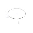 thumbnail image 3 of Moore 31.49" Round Low Coffee Table in Grey, 3 of 5