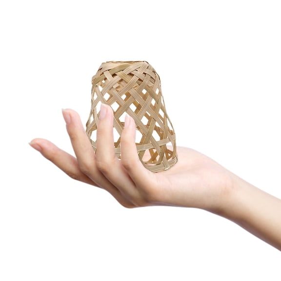 RENACLIPY 4-Pack Khaki Lamp Shades Rustic Style Ceiling Pendant Light Covers