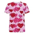 thumbnail image 4 of Craaazy Valentines T-shirts for Women Casual Short Sleeve Shirts Crew Neck Tops Gifts, 4 of 4