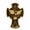 Gold, variant on Archangel Michael Cross Solid Wood Carving Gift Wall Hanging Decoration Christian Patron Saint Michael Statue