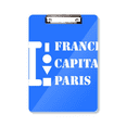 thumbnail image 1 of France Capital Paris Clipboard Folder Writing Pad Backing Plate A4, 1 of 4