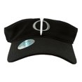 thumbnail image 3 of Phi Tee Golf Men's Hook and Loop Adjustable Golf Visor, Black, 3 of 3