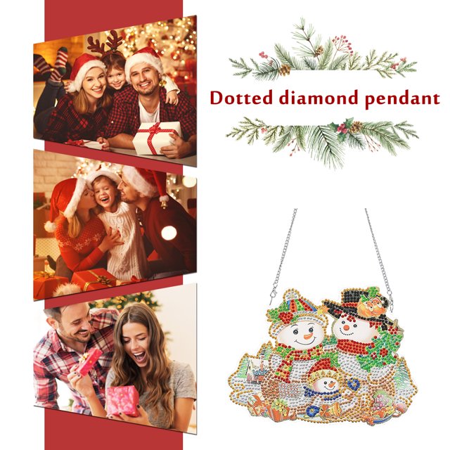 Cuadros Decorativos 5D DIY diamante pintura Navidad puerta colgante decorativo pared artesanía