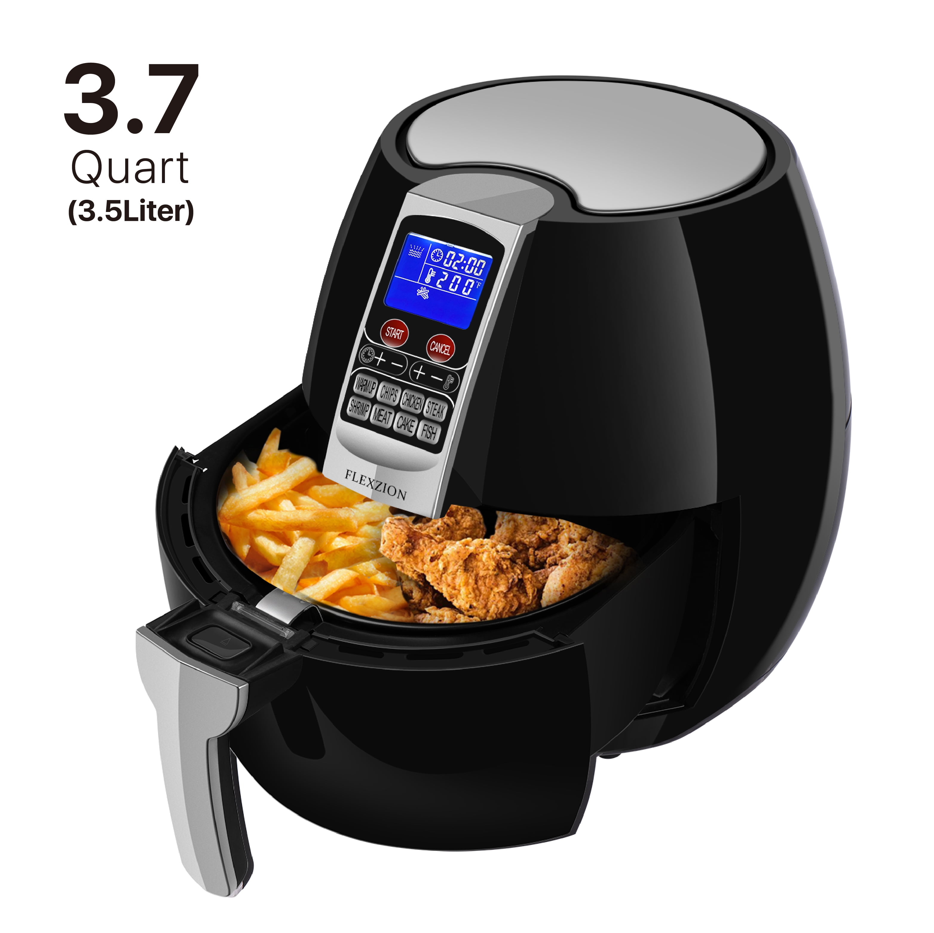 LIUXR Air Fryer, Air Fry, Oven Oilless Cooker, with Temperature Control &  Timer Knob, Nonstick Basket, Auto Shutoff, Healthy Cooking,Pink