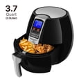 thumbnail image 2 of Electric Air Fryer Cooker - Healthy Oil Less Dry Fryer Hot Air Steam Fryer with Digital Control Button Screen, Detachable Fry Basket 1500W, 3.7 Quart (Black), 2 of 8
