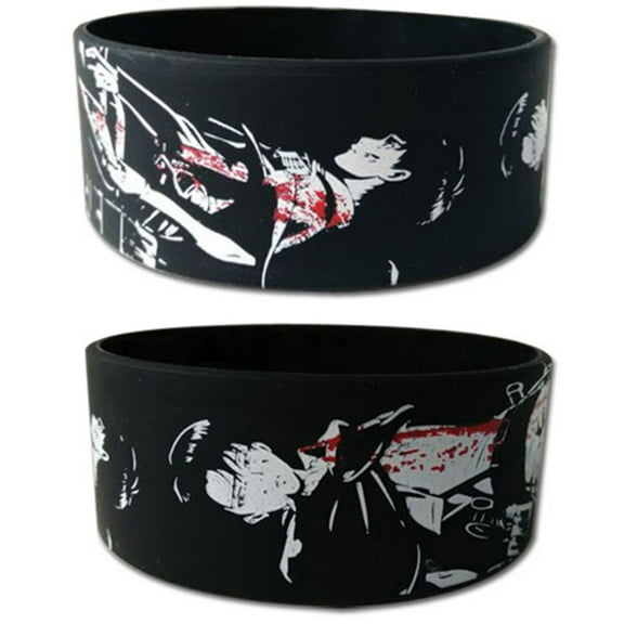 Attack On Titan Men's Eren & Levi Anime Wristband