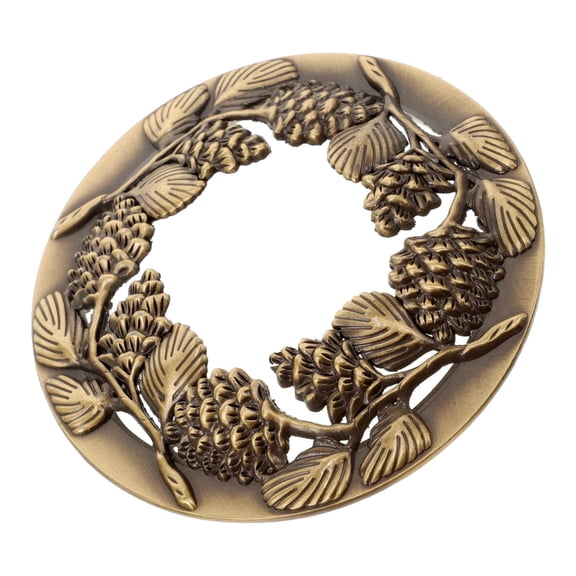 Golden Jar Candle Topper Metal Cover with Hollow Aroma Lid for Home Decoration