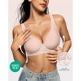 thumbnail image 2 of Bra OEAK Deep V Inalámbrico Cómodo Push Up Nude M para mujer, 2 of 8